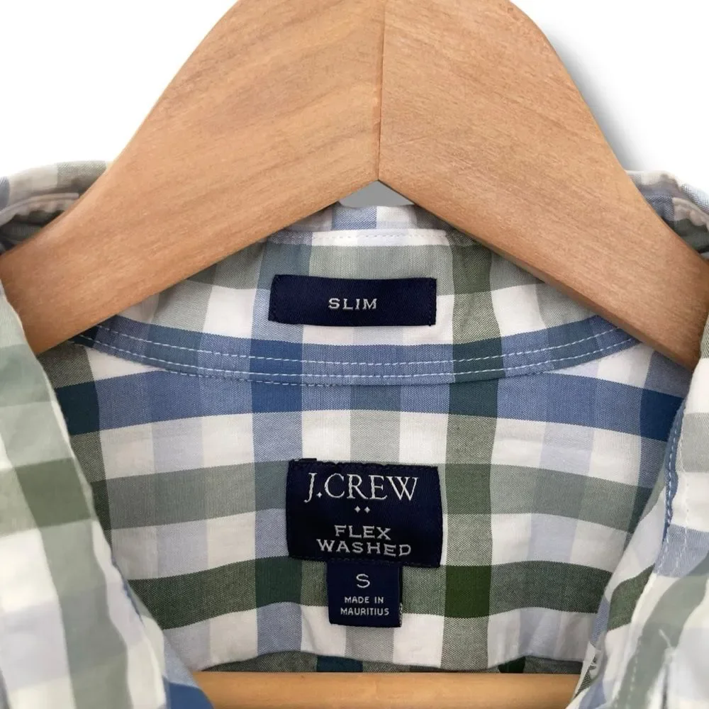 J. Crew Slim Flex Washed Button Down Shirt in Plaid